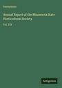 Anonymous: Annual Report of the Minnesota State Horticultural Society, Buch