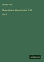 Edward Foss: Memories of Westminster Hall, Buch