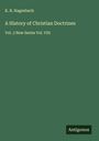 K. R. Hagenbach: A History of Christian Doctrines, Buch