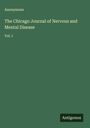 Anonymous: The Chicago Journal of Nervous and Mental Disease, Buch