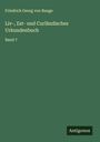 Friedrich Georg Von Bunge: Liv-, Est- und Curländisches Urkundenbuch, Buch