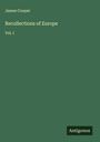 James Cooper: Recollections of Europe, Buch