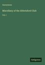 Anonymous: Miscellany of the Abbotsford Club, Buch