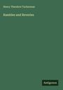 Henry Theodore Tuckerman: Rambles and Reveries, Buch