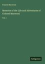 Francis Maceroni: Memoirs of the Life and Adventures of Colonel Maceroni, Buch