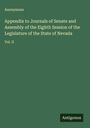 Anonymous: Appendix to Journals of Senate and Assembly of the Eighth Session of the Legislature of the State of Nevada, Buch