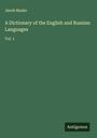 Jacob Banks: A Dictionary of the English and Russian Languages, Buch