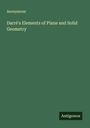 Anonymous: Darré's Elements of Plane and Solid Geometry, Buch