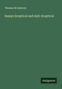 Thomas De Quincey: Essays Sceptical and Anti-Sceptical, Buch