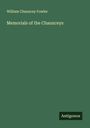 William Chauncey Fowler: Memorials of the Chaunceys, Buch