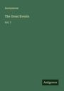 Anonymous: The Great Events, Buch
