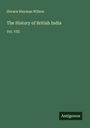 Horace Hayman Wilson: The History of British India, Buch