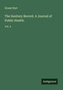 Ernest Hart: The Sanitary Record. A Journal of Public Health., Buch