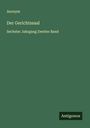 Anonym: Der Gerichtssaal, Buch