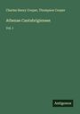 Charles Henry Cooper: Athenae Cantabrigienses, Buch