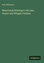 W. H. Whitmore: Memoranda Relating to the Lane, Reyner and Whipple Families, Buch