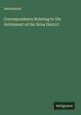 Anonymous: Correspondence Relating to the Settlement of the Sirsa District, Buch