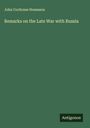John Cochrane Hoseason: Remarks on the Late War with Russia, Buch