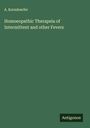 A. Korndoerfer: Homoeopathic Therapeia of Intermittent and other Fevers, Buch