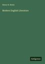 Henry H. Breen: Modern English Literature, Buch