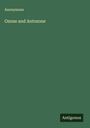 Anonymous: Ozone and Antozone, Buch