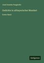 Josef Anselm Pangkofer: Gedichte in altbayerischer Mundart, Buch
