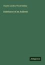 Charles Lindley Wood Halifax: Substance of an Address, Buch