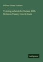 Buchtitel von William Gilman Thomson: "Training-schools for Nurses. With Notes on Twenty-two Schools". Unten rechts steht "Antigonos".