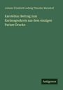 Grüner Hintergrund mit weißem Text: "Johann Friedrich Ludwig Theodor Merzdorf. Karolellus: Beitrag zum Karlssagenkreis aus dem einzigen Pariser Drucke." Logo "Antigonos" unten rechts.