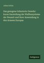 Julius Schön, Titel zum Infanterie-Gewehr und Waffensystemen, unten steht "Antigonos". Grüner Hintergrund.