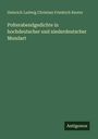 Heinrich Ludwig Christian Friedrich Reuter: Polterabendgedichte in hochdeutscher und niederdeutscher Mundart, Buch