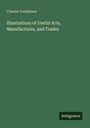 Text: "Charles Tomlinson. Illustrations of Useful Arts, Manufactures, and Trades. Antigonos." Grüner Hintergrund, minimalistisches Design.