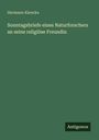 „Sonntagsbriefe eines Naturforschers an seine religiöse Freundin“ von Hermann Klencke. Grüner Hintergrund.