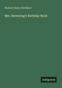 Text: "Richard Henry Stoddard, Mrs. Browning's Birthday Book, Antigonos." Grüner Hintergrund.