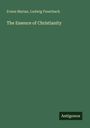 "Evans Marian, Ludwig Feuerbach: The Essence of Christianity" auf dunkelgrünem Hintergrund unten "Antigonos".