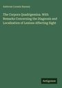 Titel: "The Corpora Quadrigemina..." von Ambrose Loomis Ranney. Unten rechts steht "Antigonos". Hintergrund in Grün.