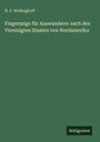 Grüner Hintergrund mit folgendem Text: „H. F. Wellinghoff. Fingerzeige für Auswanderer nach den Vereinigten Staaten von Nordamerika.“