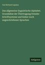 Titel: "Das allgemeine linguistische Alphabet." Unten rechts steht "Antigonos" auf grünem Hintergrund.