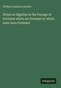 Grüner Hintergrund, Titel: "Notes on Dignities in the Peerage of Scotland..." Autor: William Oxenham Hewlett. Unten: "Antigonos".