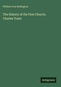 Titel: „The History of the First Church, Charles Town“ von William Ives Budington. Grüner Hintergrund, Antigonos-Logo unten.