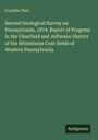 Franklin Platt: Second Geological Survey on Pennsylvania, 1874. Report of Progress in the Clearfield and Jefferson District of the Bituminous Coal-fields of Western Pennsylvania, Buch