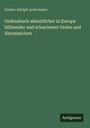 Grüner Hintergrund. Oben: "Gustav Adolph Ackermann". Darunter: Titel über europäische Orden. Unten rechts: "Antigonos".