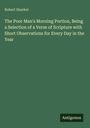 Text: "Robert Hawker. The Poor Man's Morning Portion...Year." Unten rechts ein Logo: "Antigonos." Hintergrund: dunkelgrün.