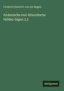 Text: "Friedrich Heinrich von der Hagen: Altdeutsche und Altnordische Helden-Sagen 2,2". Grüner Hintergrund, schlichtes Design.