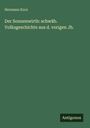 Oben steht "Hermann Kurz". Darunter: "Der Sonnenwirth: schwäb. Volksgeschichte aus d. vorigen Jh." Unten rechts "Antigonos". Hintergrund ist grün.