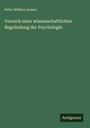 Grünes Buchcover: Name oben, Titel „Versuch einer wissenschaftlichen Begründung der Psychologie“ zentriert, Logo „Antigonos“ unten rechts.