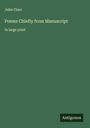 John Clare: Poems Chiefly from Manuscript, Buch