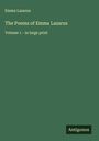 Emma Lazarus: The Poems of Emma Lazarus, Buch