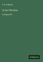 A. E. W Mason: At the Villa Rose, Buch