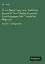Doran: In and About Drury Lane; And Other Papers, In Two Volumes, Reprinted from the pages of the 'Temple Bar' Magazine, Buch